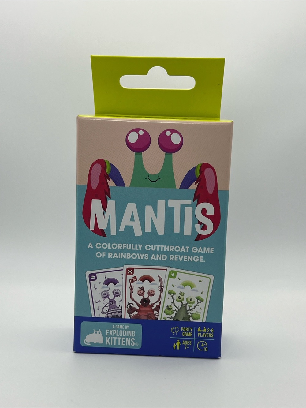 Mantis Card Game by Exploding Kittens - Teal, Pink, Lime